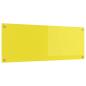 Preview: ARDEBO.de - Küchenrückwand Gelb 110x40x0,6 cm Sicherheitsglas