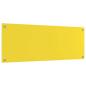 Preview: Küchenrückwand Gelb 110x40x0,6 cm Sicherheitsglas
