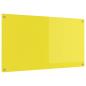 Preview: ARDEBO.de - Küchenrückwand Gelb 110x60x0,6 cm aus gehärtetem Glas