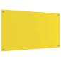 Preview: Küchenrückwand Gelb 110x60x0,6 cm aus gehärtetem Glas