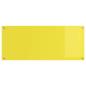 Preview: Küchenrückwand Gelb 120x50x0,6 cm aus gehärtetem Glas