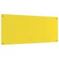 Preview: Küchenrückwand Gelb 120x50x0,6 cm aus gehärtetem Glas