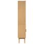 Preview: Badezimmer-Schrank Braun 35x30x159 cm Massivholz Kiefer
