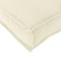 Preview: Kissen Oxford-Stoff Creme 50 x 50 x 12 cm