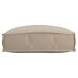 Preview: ARDEBO.de - Außenkissen Taupe Polyester Standard Langlebig Stuhlkissen
