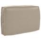 Preview: ARDEBO.de - Outdoor Kissen Taupe Polyester 60 cm x 40 cm x 12 cm