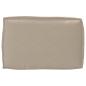 Preview: Outdoor Kissen Taupe Polyester 60 cm x 40 cm x 12 cm