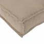 Preview: Palettenkissen für Sitz Taupe 70x70x12 cm Oxford-Stoff
