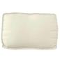 Preview: Kissen Creme Baumwolle 70 x 12 x 40 cm Kissen Rechteckig
