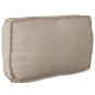 Preview: ARDEBO.de - Kissen Taupe 100% Polyester 70 x 12 x 40 cm