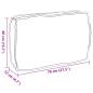 Preview: Kissen Royalblau Polyester 70 x 12 x 40 cm Wasserabweisend