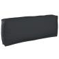Preview: ARDEBO.de - Outdoor Kissen Schwarz Polyester 120 x 12 x 40 cm