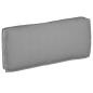Preview: ARDEBO.de - Outdoor-Kissen Grau Polyester 120 x 12 x 50 cm Wasserabweisend