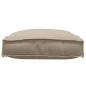 Preview: ARDEBO.de - Außenkissen 4er Set Taupe Polyester 40 x 40 x 8 cm