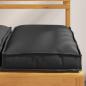 Preview: Outdoor Kissen Set aus 6 Schwarz Polyester 40 cm x 40 cm x 8 cm