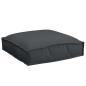 Preview: Outdoor Kissen Set aus 6 Schwarz Polyester 40 cm x 40 cm x 8 cm