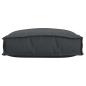 Preview: Outdoor Kissen Set aus 6 Schwarz Polyester 40 cm x 40 cm x 8 cm