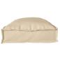 Preview: ARDEBO.de - Outdoor Kissen Beige Baumwolle 100 x 40 x 8 cm Couchkissen