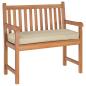 Preview: Outdoor Kissen Beige Baumwolle 100 x 40 x 8 cm Couchkissen