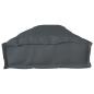 Preview: Bankkissen Anthrazit Polyester 200x40x8cm Palettenkissen