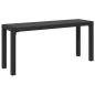 Preview: Gartenbank Schwarz 100 x 28 x 45 cm Stahl