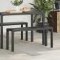 Preview: Gartenbank Schwarz 100 x 28 x 45 cm Stahl