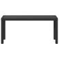 Preview: Gartenbank Schwarz 100 x 28 x 45 cm Stahl