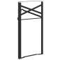 Preview: Bier Tischbein 2 stk. Schwarz 39 x 3 x 75 cm