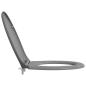 Preview: Toilettensitz Grau 47 x 37 x 4 cm Duroplast