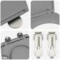 Preview: Toilettensitz Grau 47 x 37 x 4 cm Duroplast
