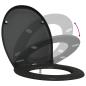 Preview: Toilettensitz Schwarz 47 x 37 x 4 cm Duroplast