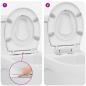 Preview: Toilettensitz Weiß 47 x 37 x 4 cm Duroplast
