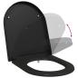 Preview: Toilettensitz Schwarz 49 x 36 x 4 cm Duroplast
