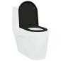 Preview: Toilettensitz mit Schnellverschluss und sanftem Schließmechanismus Duroplast Schwarz