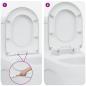 Preview: Toilettensitz Weiß 49 x 36 x 4 cm Duroplast