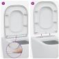 Preview: Quick Release Toilettensitz mit sanftem Schließen Duroplast Weiß