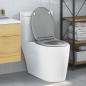 Preview: ARDEBO.de - Schnellverschluss Toilettensitz mit sanfter Schließöffnung Duroplast Grau