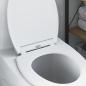 Preview: ARDEBO.de - Toilettensitz mit Schnellverschluss und sanftem Schließen aus Duroplast Weiß