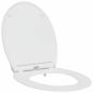 Preview: Toilettensitz mit Schnellverschluss und sanftem Schließen aus Duroplast Weiß