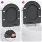 Preview: Toilettensitz Anthrazit 47 x 36 x 3,4 cm Duroplast