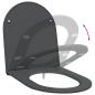 Preview: Toilettensitz Anthrazit 47 x 36 x 3,4 cm Duroplast
