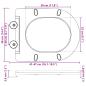 Preview: Toilettensitz Anthrazit 47 x 36 x 3,4 cm Duroplast