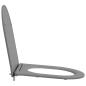 Preview: Toilettensitz Grau 47 x 36 x 3,4 cm Duroplast