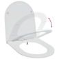 Preview: Toilettensitz Weiß 47 x 36 x 3,4 cm Duroplast