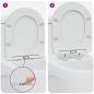 Preview: Toilettensitz Weiß 47 x 36 x 3,4 cm Duroplast