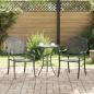 Preview: ARDEBO.de - Gartenstühle 2er Set Schwarz Gusseisen