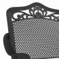 Preview: Gartenstühle 2er Set Schwarz Gusseisen