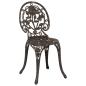 Preview: 3-teiliges Garten Bistro Set Bronze Gusseisen