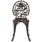 Preview: 3-teiliges Garten Bistro Set Bronze Gusseisen