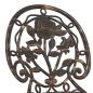 Preview: 3-teiliges Garten Bistro Set Bronze Gusseisen